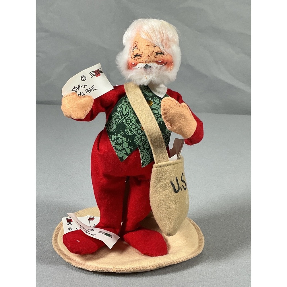 Annalee Santa Mailman Christmas Doll Letters USPS Bag‎ 5234 Vintage USA